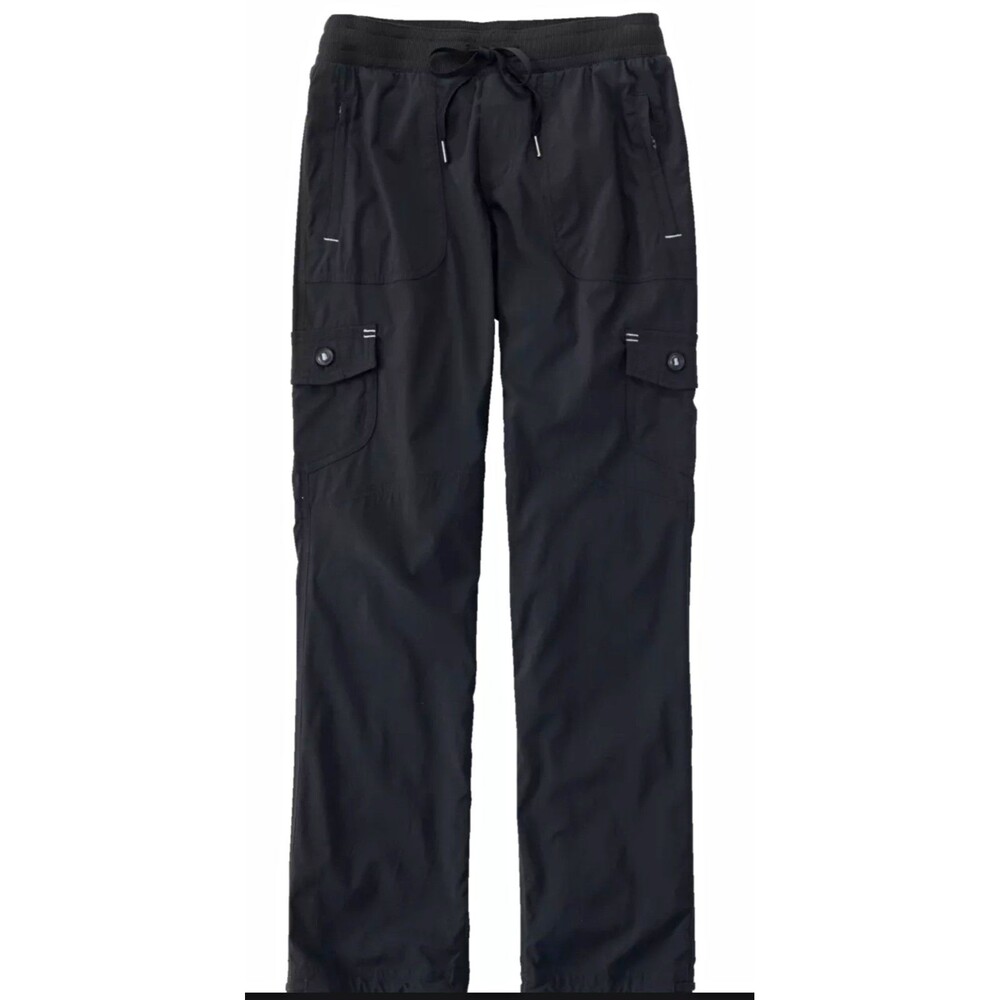 L.L.Bean  Women's  Vista Camp Pant Cargo Straight Leg Medium Black